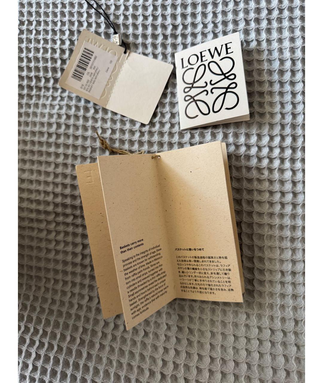 LOEWE Бежевая сумка тоут, фото 6