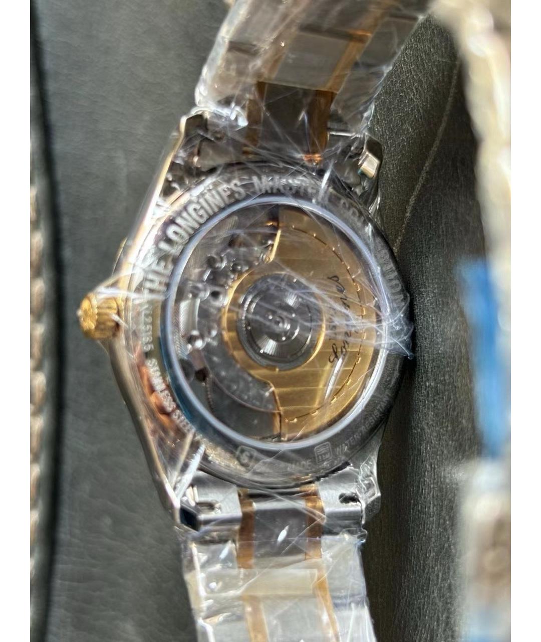 LONGINES Белые часы из желтого золота, фото 7