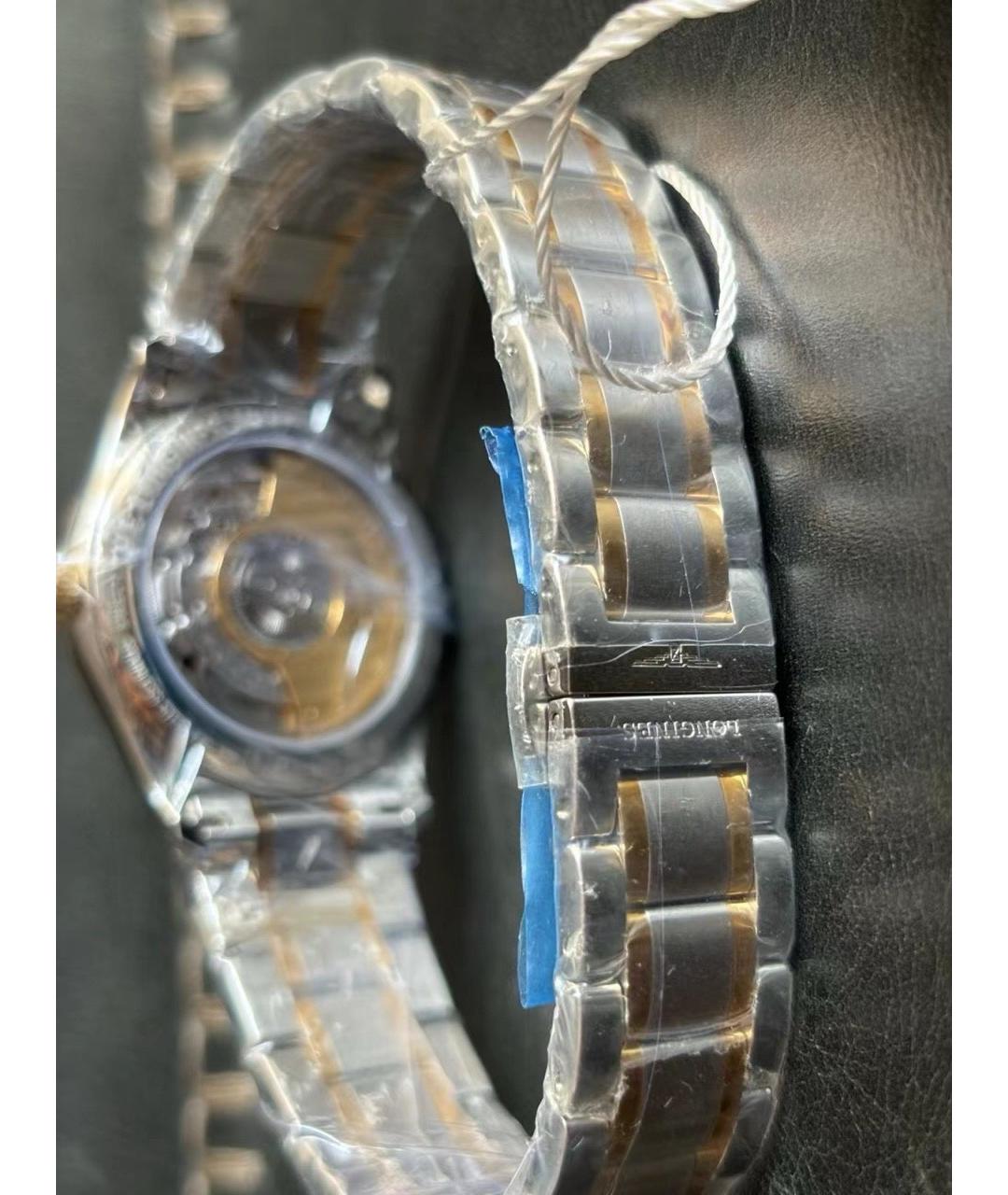 LONGINES Белые часы из желтого золота, фото 6