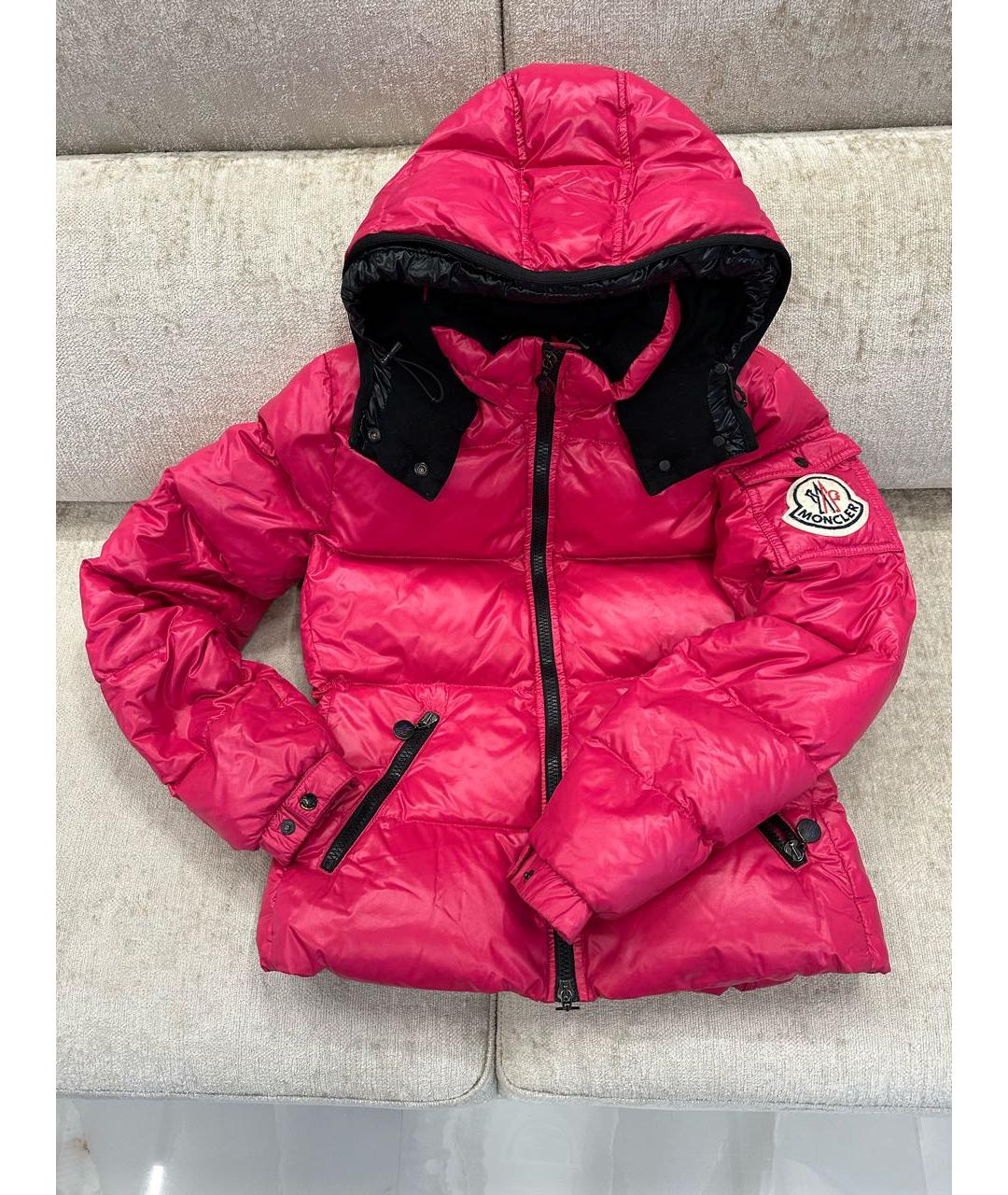 MONCLER Розовый пуховик, фото 8