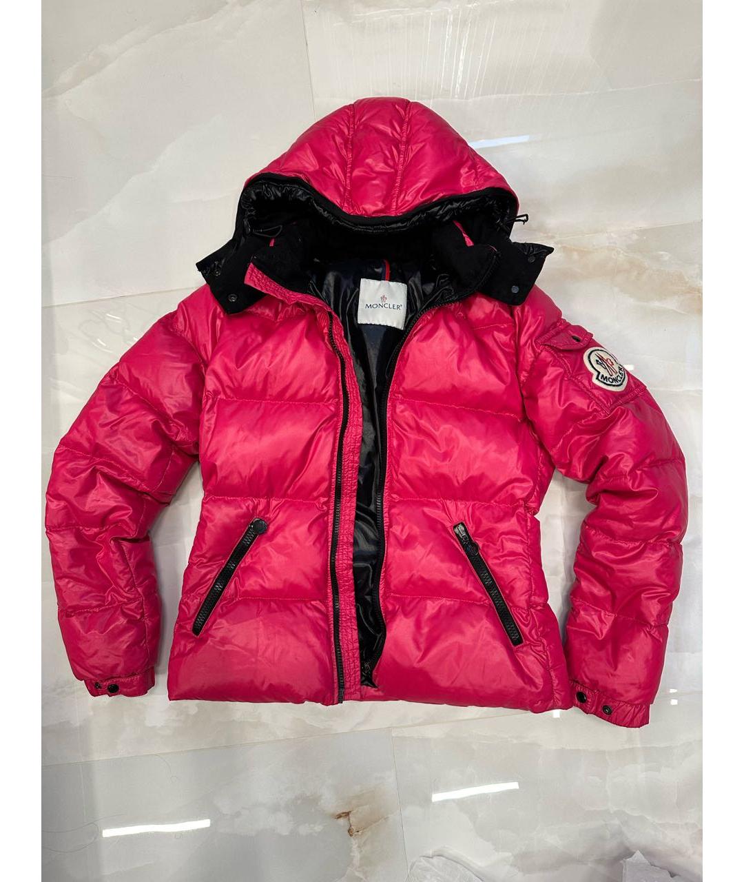 MONCLER Розовый пуховик, фото 9