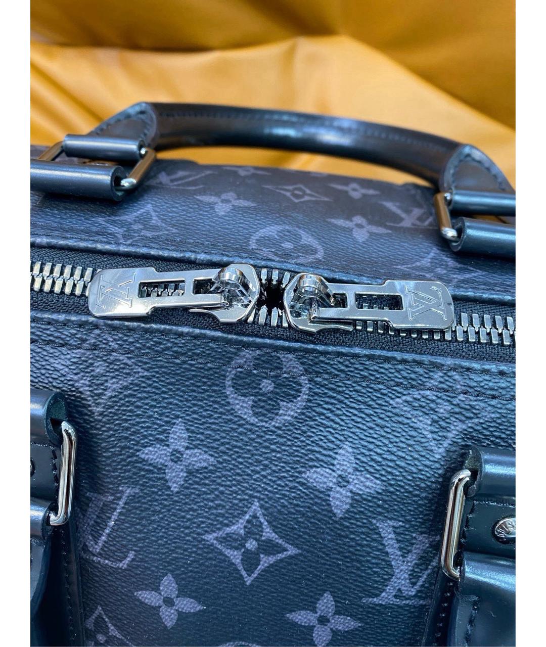 LOUIS VUITTON Голубая дорожная/спортивная сумка из искусственной кожи, фото 2