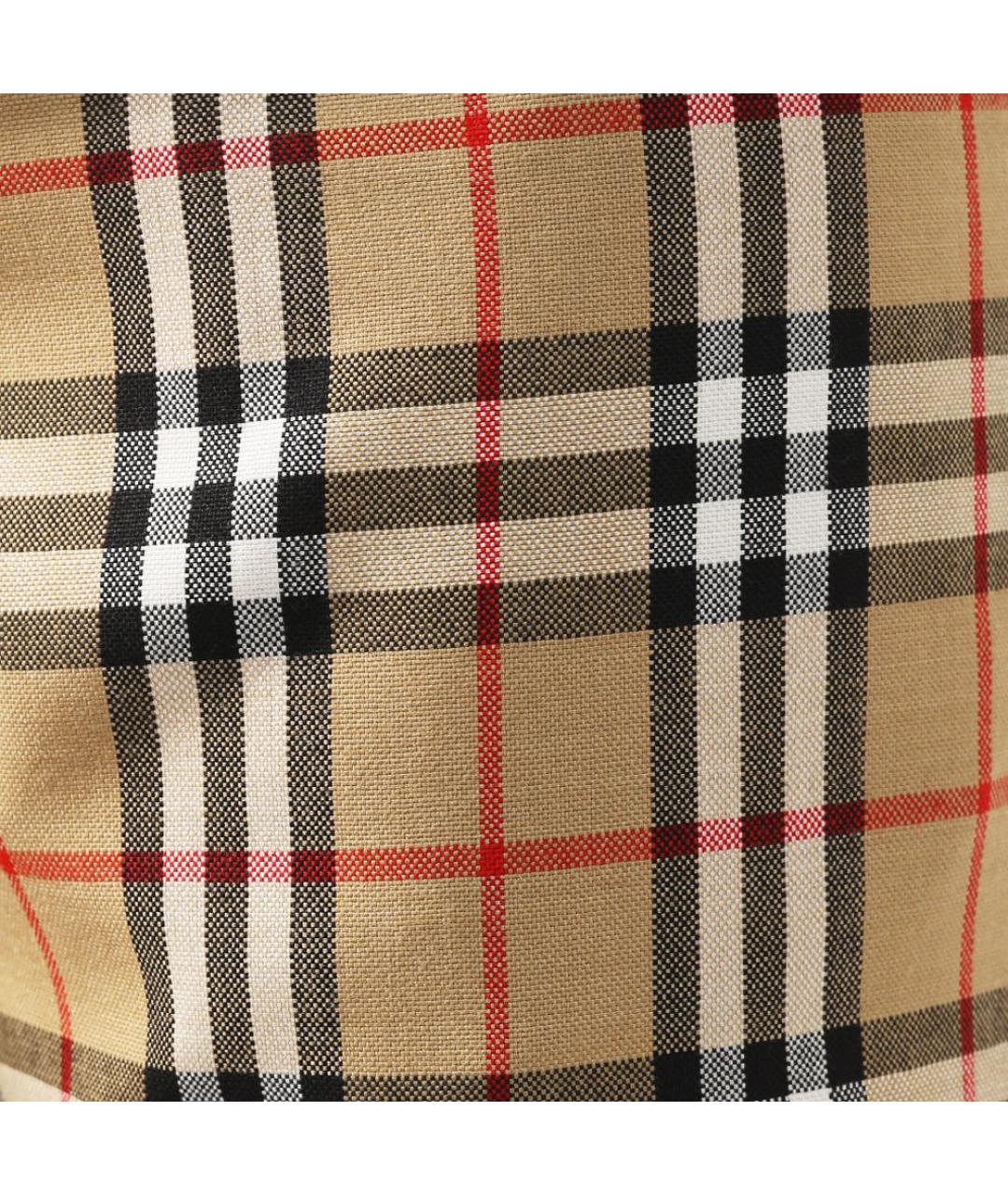 BURBERRY Бежевые шерстяные прямые брюки, фото 5