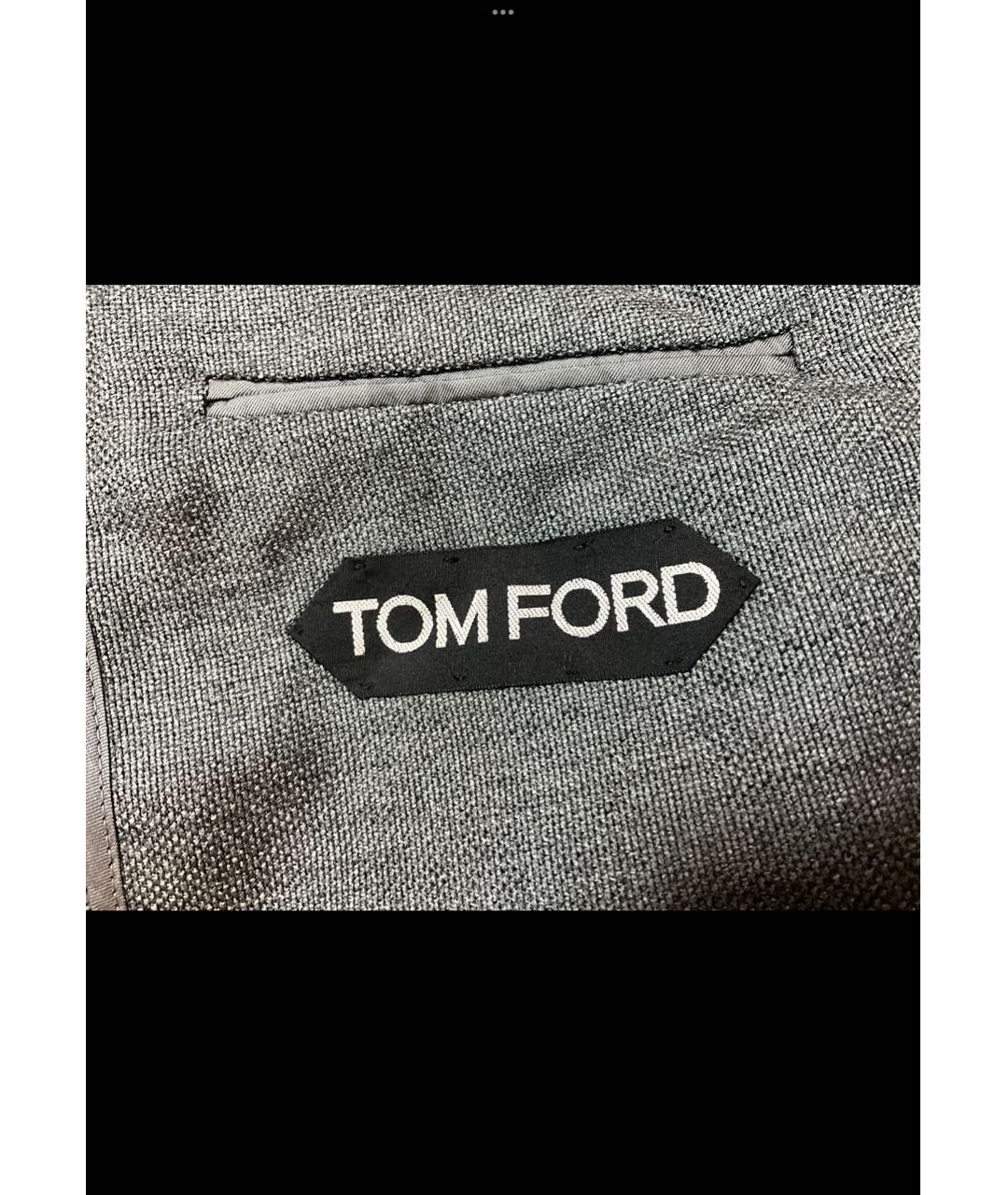 TOM FORD Антрацитовый шерстяной пиджак, фото 3