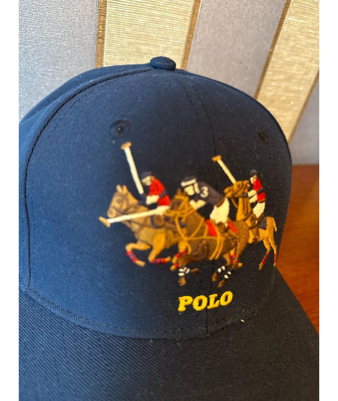 POLO RALPH LAUREN Темно-синяя кепка/бейсболка, фото 8