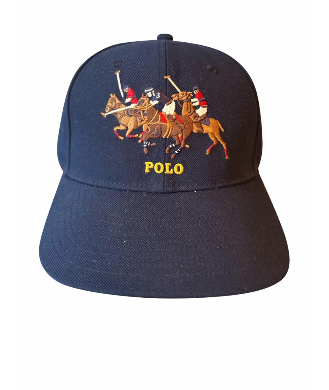 POLO RALPH LAUREN Темно-синяя кепка/бейсболка, фото 1