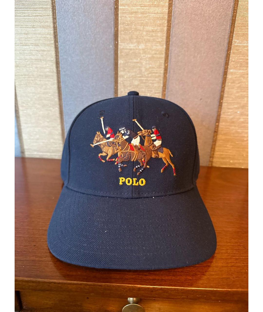 POLO RALPH LAUREN Темно-синяя кепка/бейсболка, фото 9