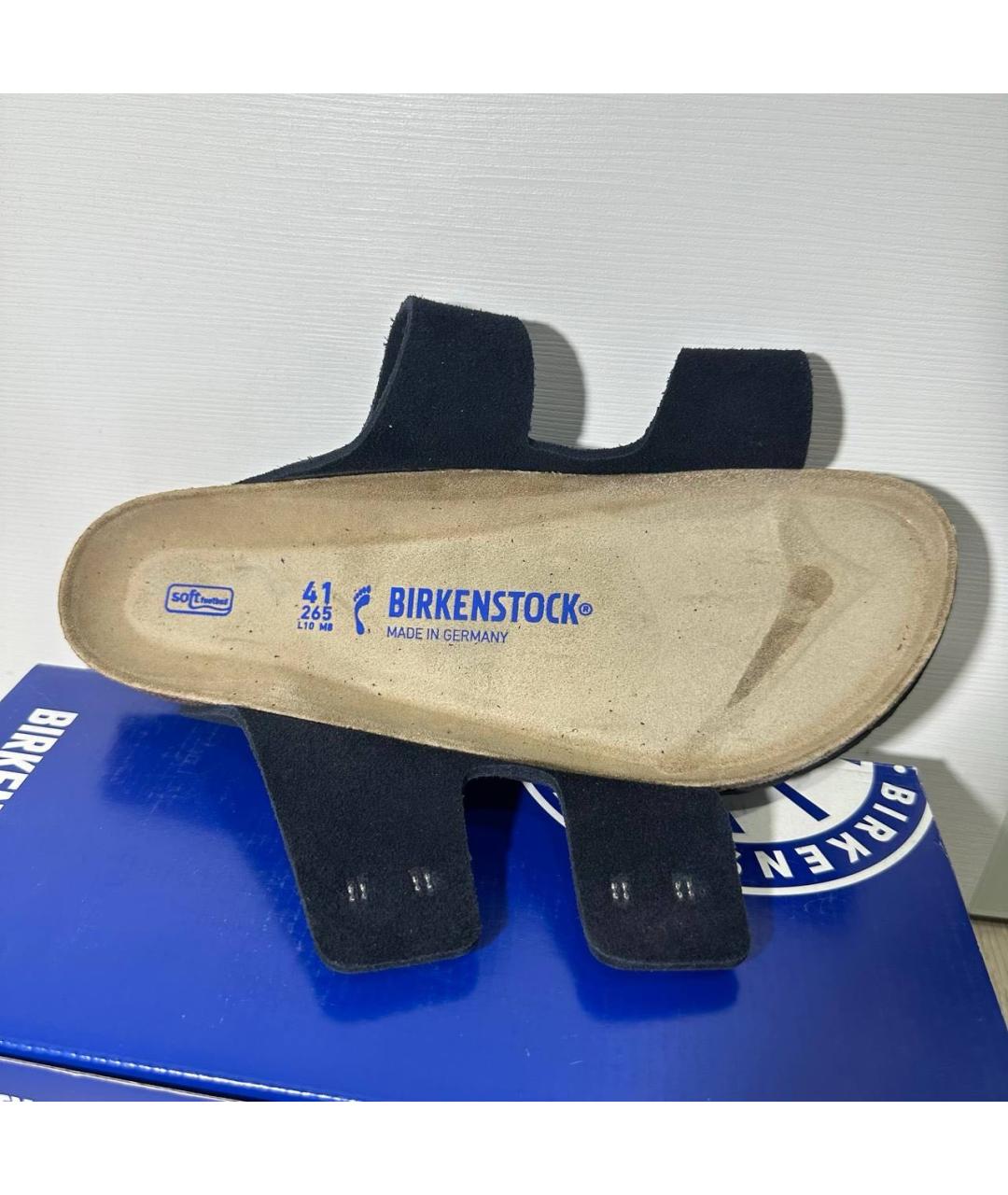 BIRKENSTOCK Темно-синие замшевые сандалии, фото 6