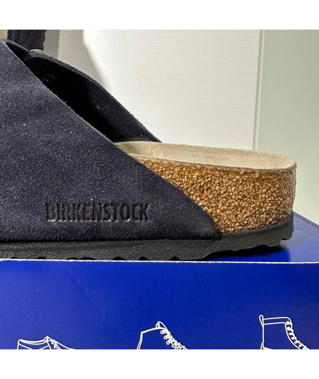 BIRKENSTOCK Темно-синие замшевые сандалии, фото 3