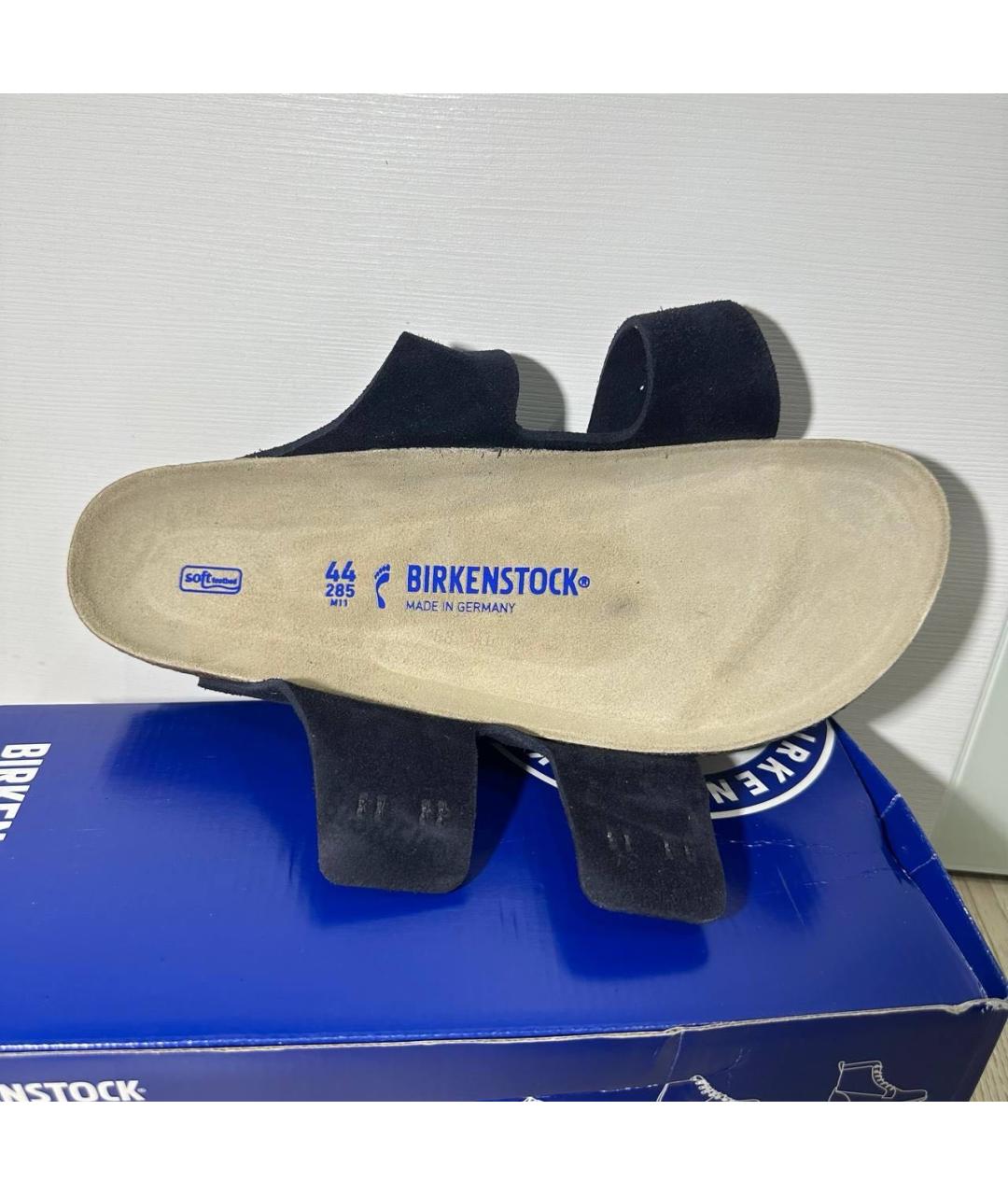 BIRKENSTOCK Темно-синие замшевые сандалии, фото 7