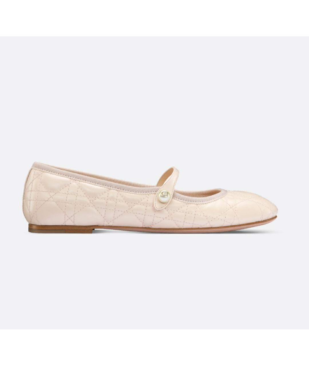 CHRISTIAN DIOR Розовые кожаные балетки, фото 8