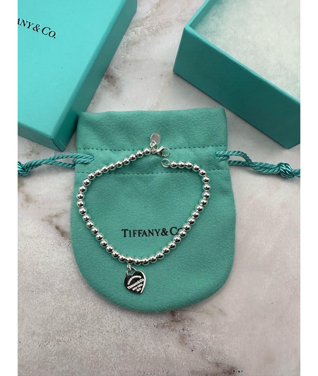 TIFFANY&CO Серебрянный серебряный браслет, фото 4