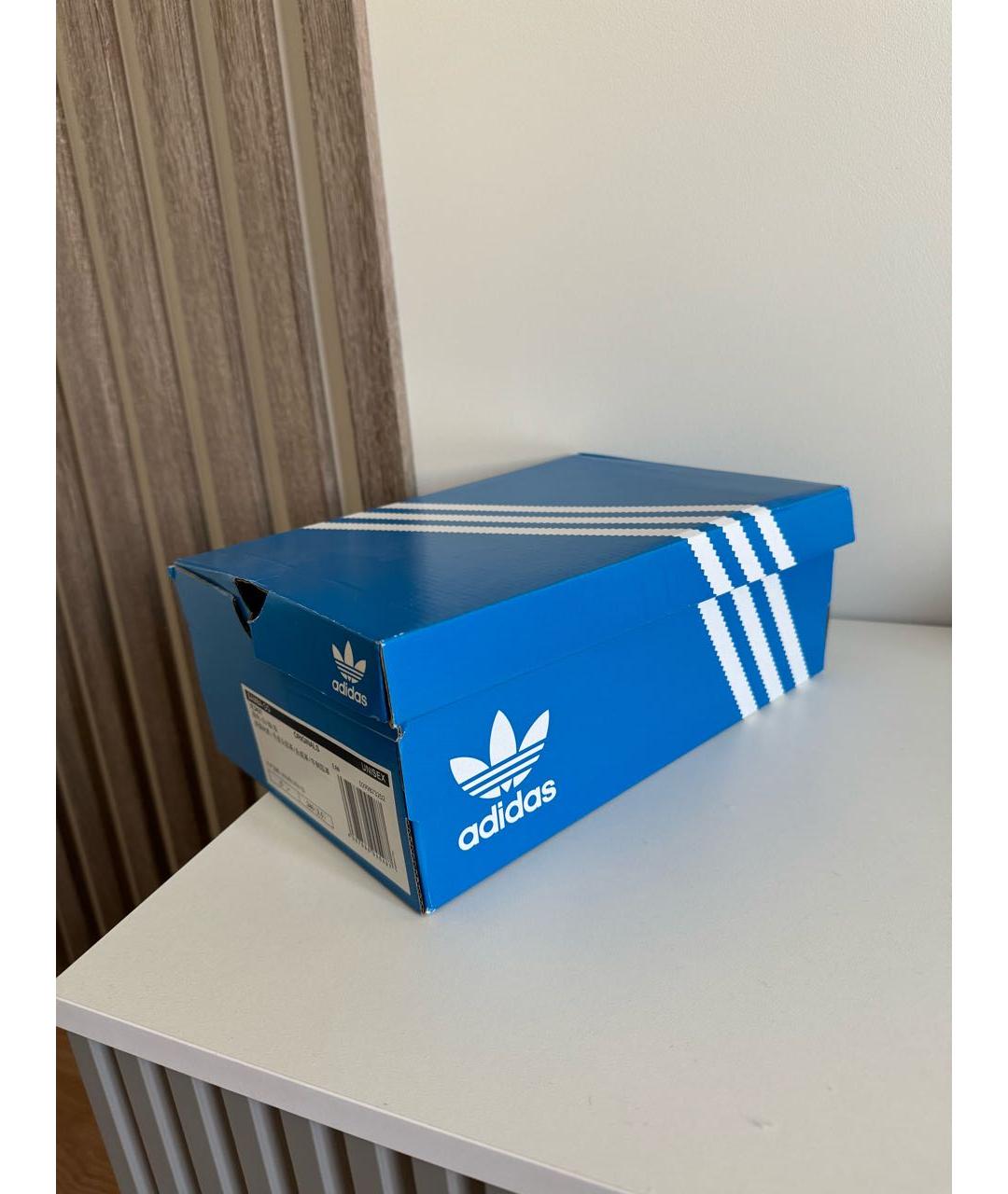 ADIDAS Белые кожаные кроссовки, фото 6