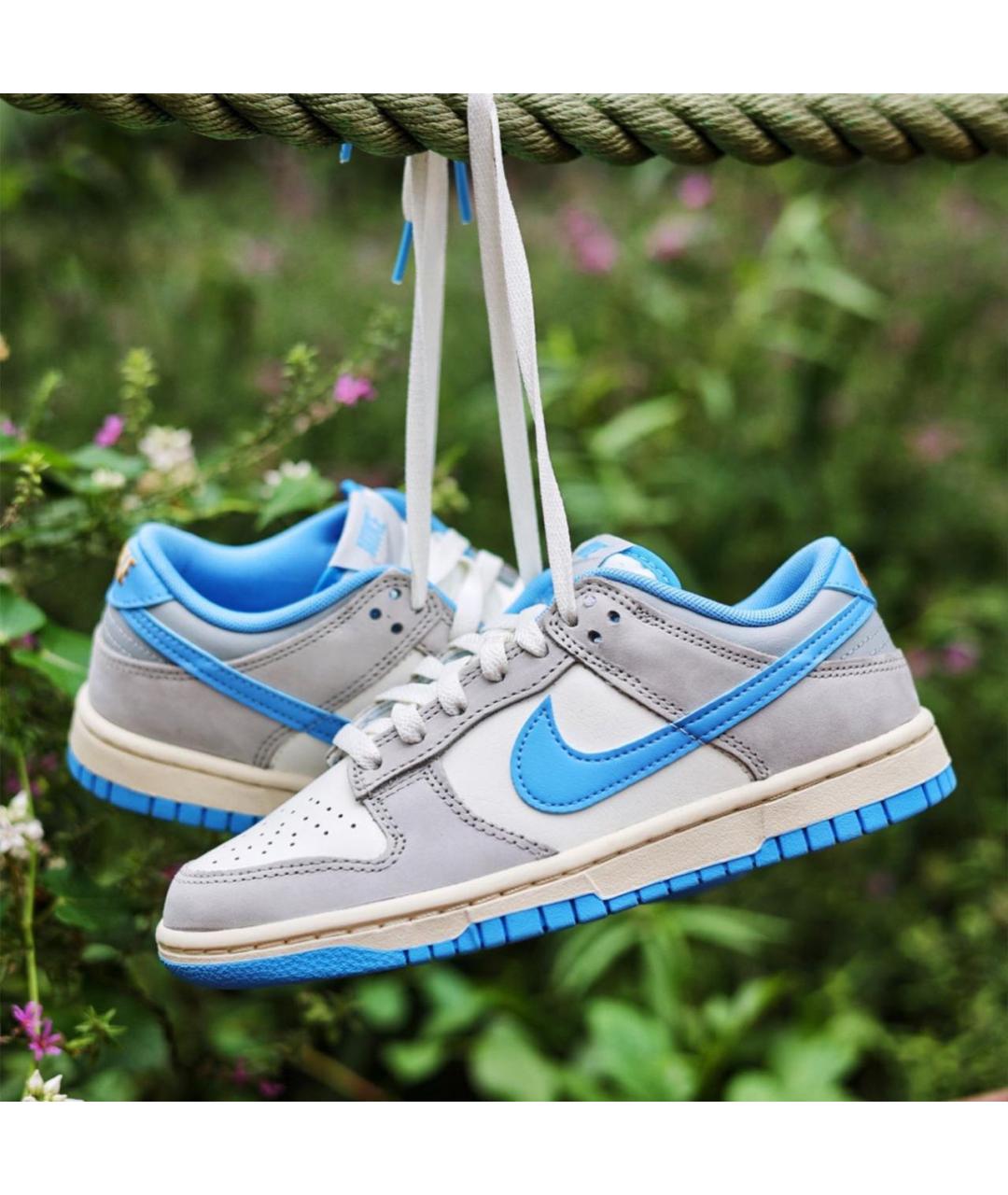 NIKE Голубые кожаные кеды, фото 5