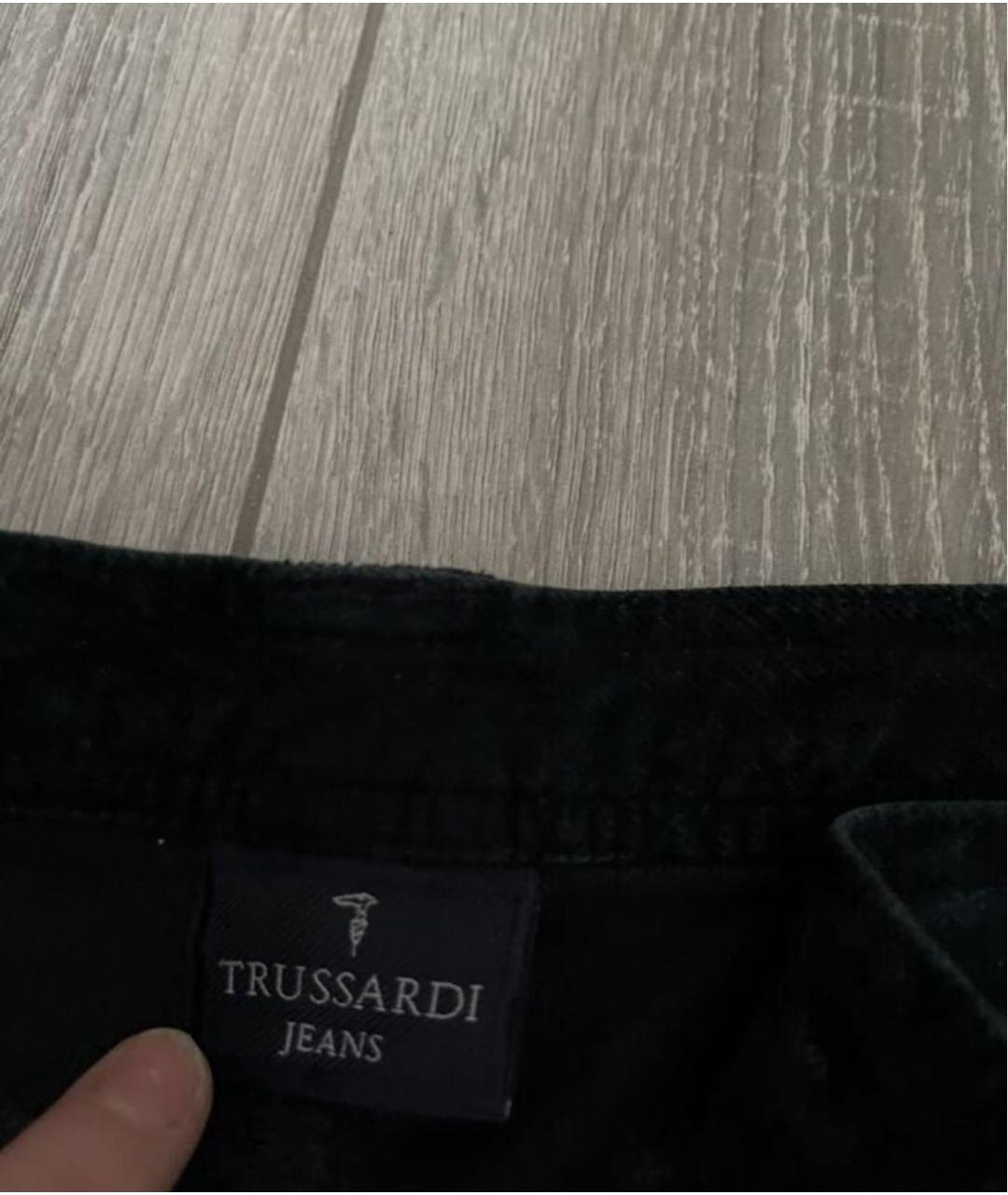 TRUSSARDI JEANS Мульти хлопко-эластановые джинсы клеш, фото 3