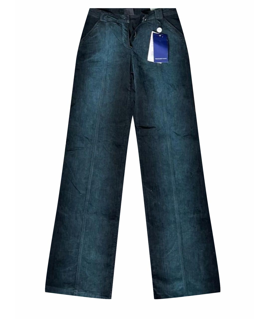 TRUSSARDI JEANS Мульти хлопко-эластановые джинсы клеш, фото 1