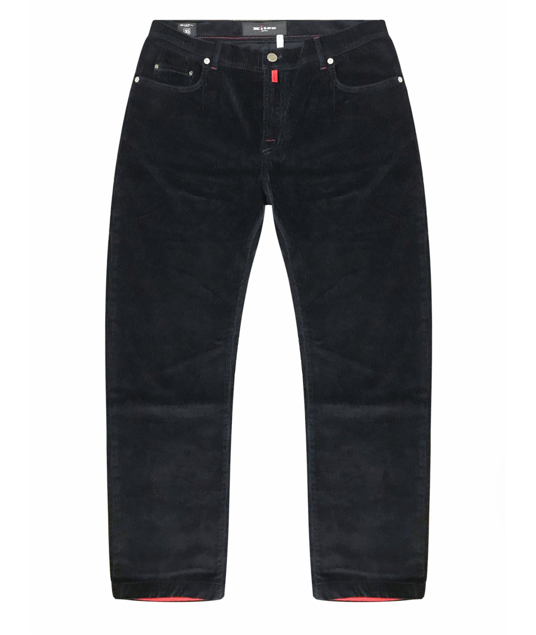KITON Антрацитовые прямые джинсы, фото 1