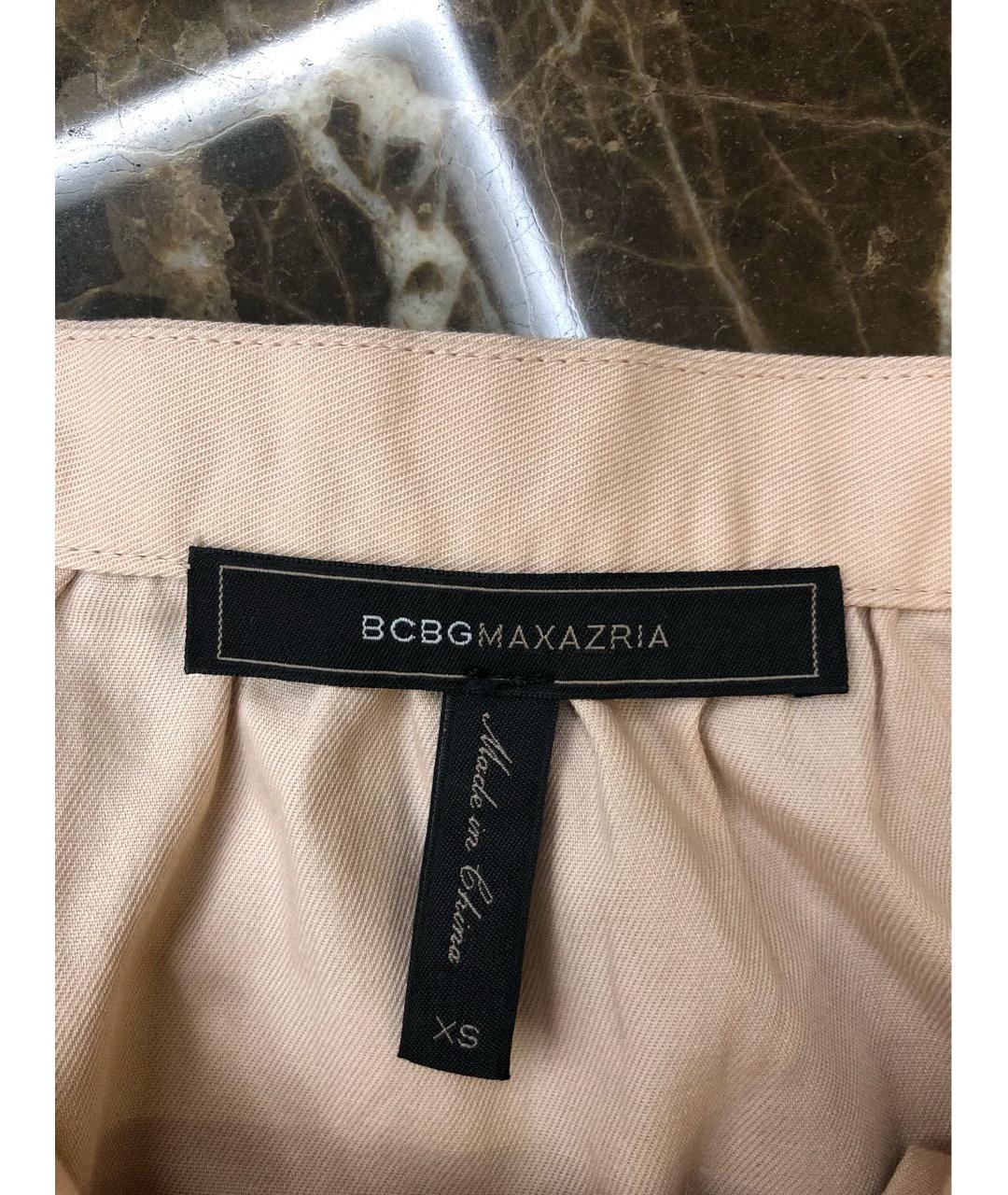 BCBG MAXAZRIA Бежевая хлопковая блузы, фото 2