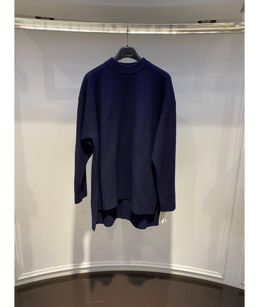 JIL SANDER Темно-синий джемпер / свитер, фото 4