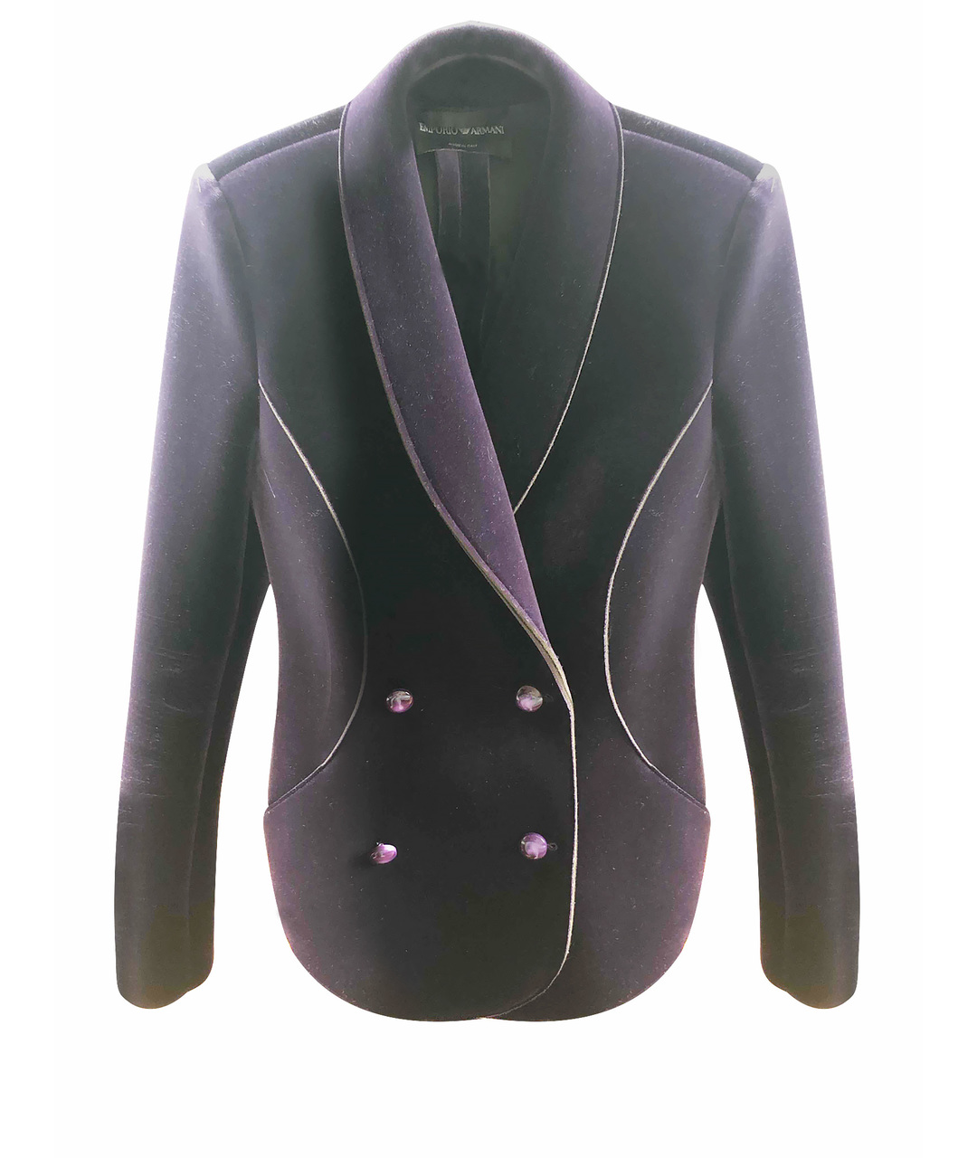 EMPORIO ARMANI Фиолетовый полиэстеровый жакет/пиджак, фото 1