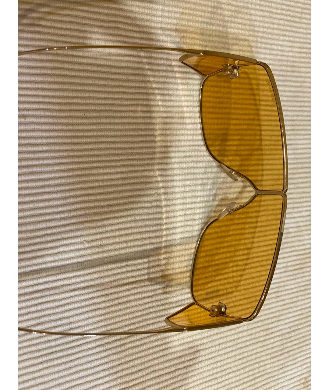 TOM FORD Желтые металлические солнцезащитные очки, фото 3