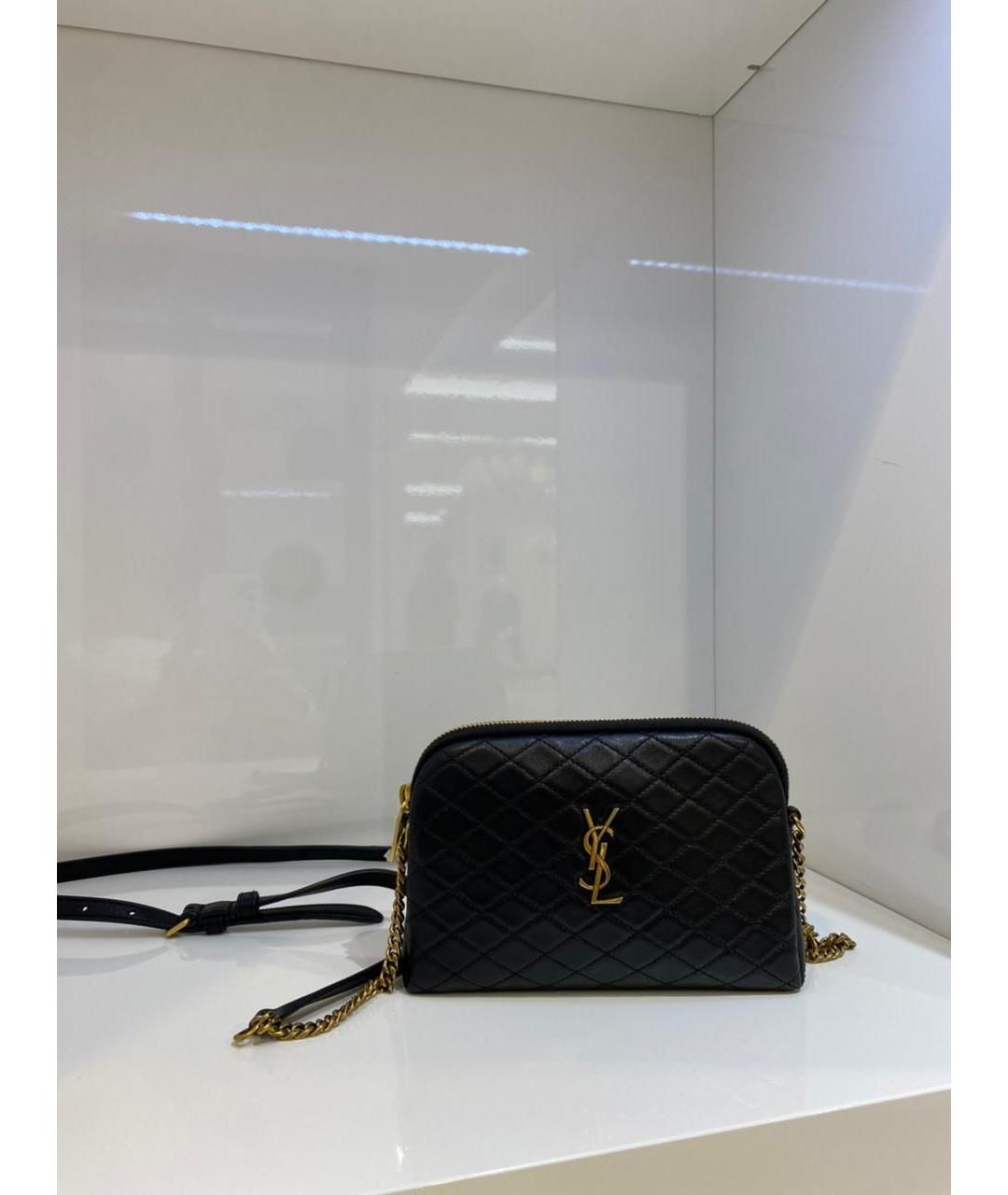 SAINT LAURENT Черная сумка через плечо, фото 2