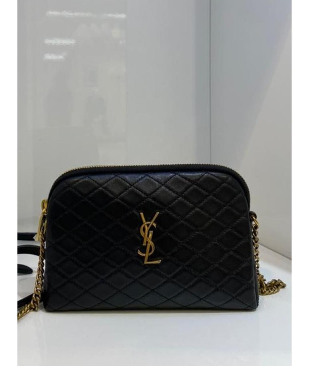 SAINT LAURENT Черная сумка через плечо, фото 3