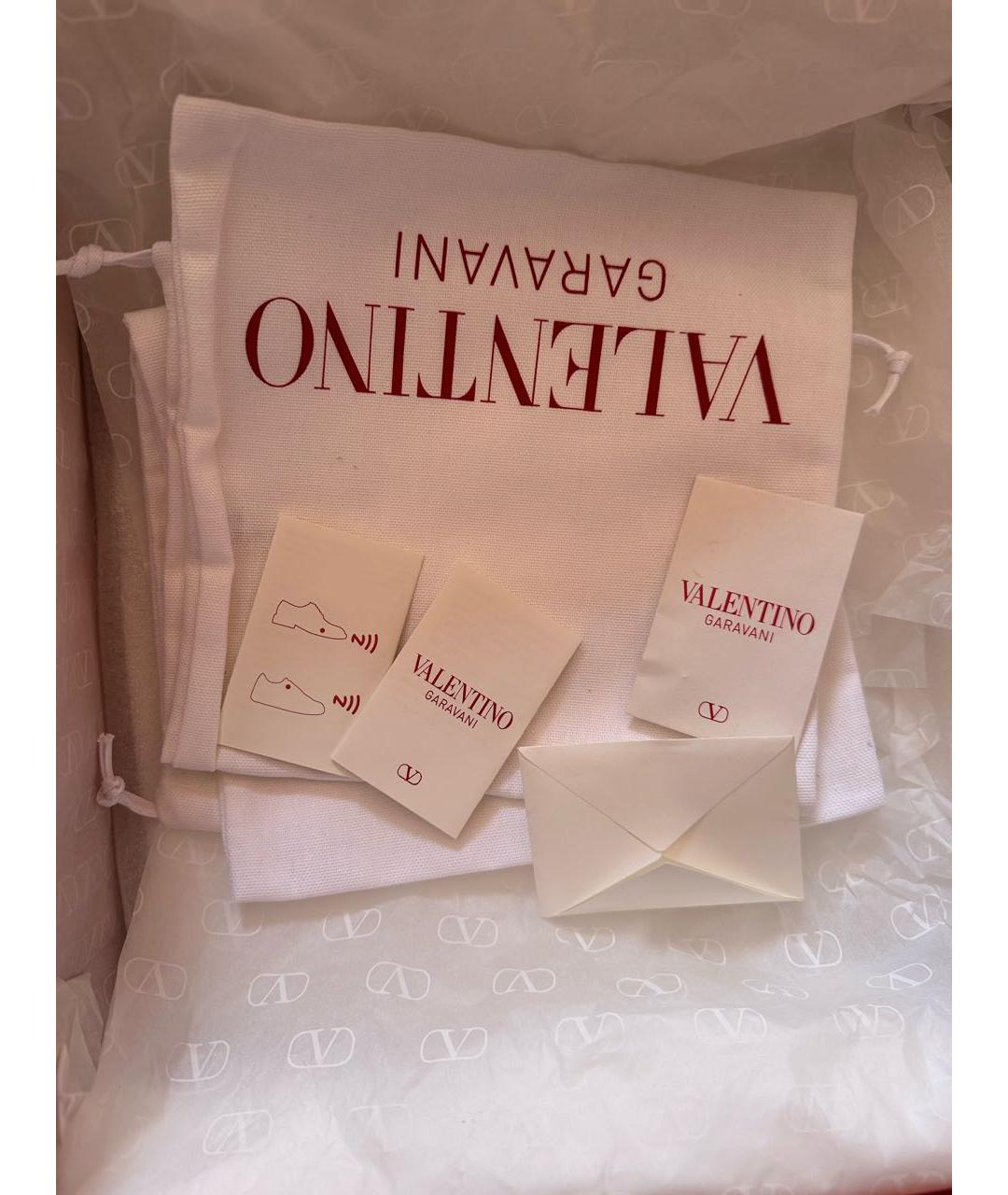 VALENTINO Черные кожаные низкие ботинки, фото 4