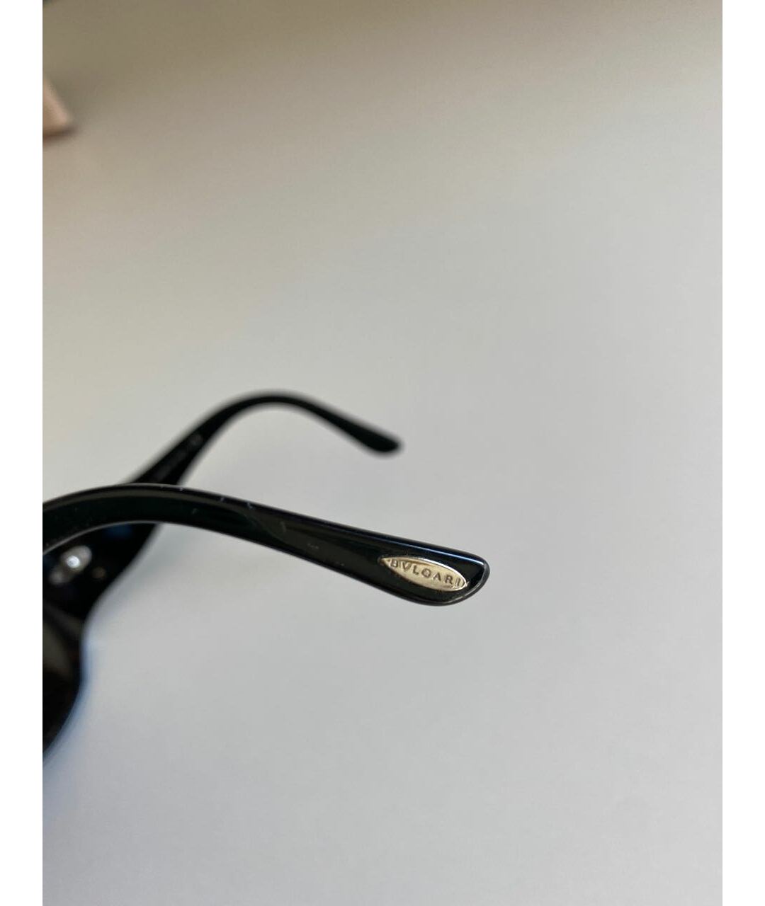 BVLGARI Черные пластиковые солнцезащитные очки, фото 3