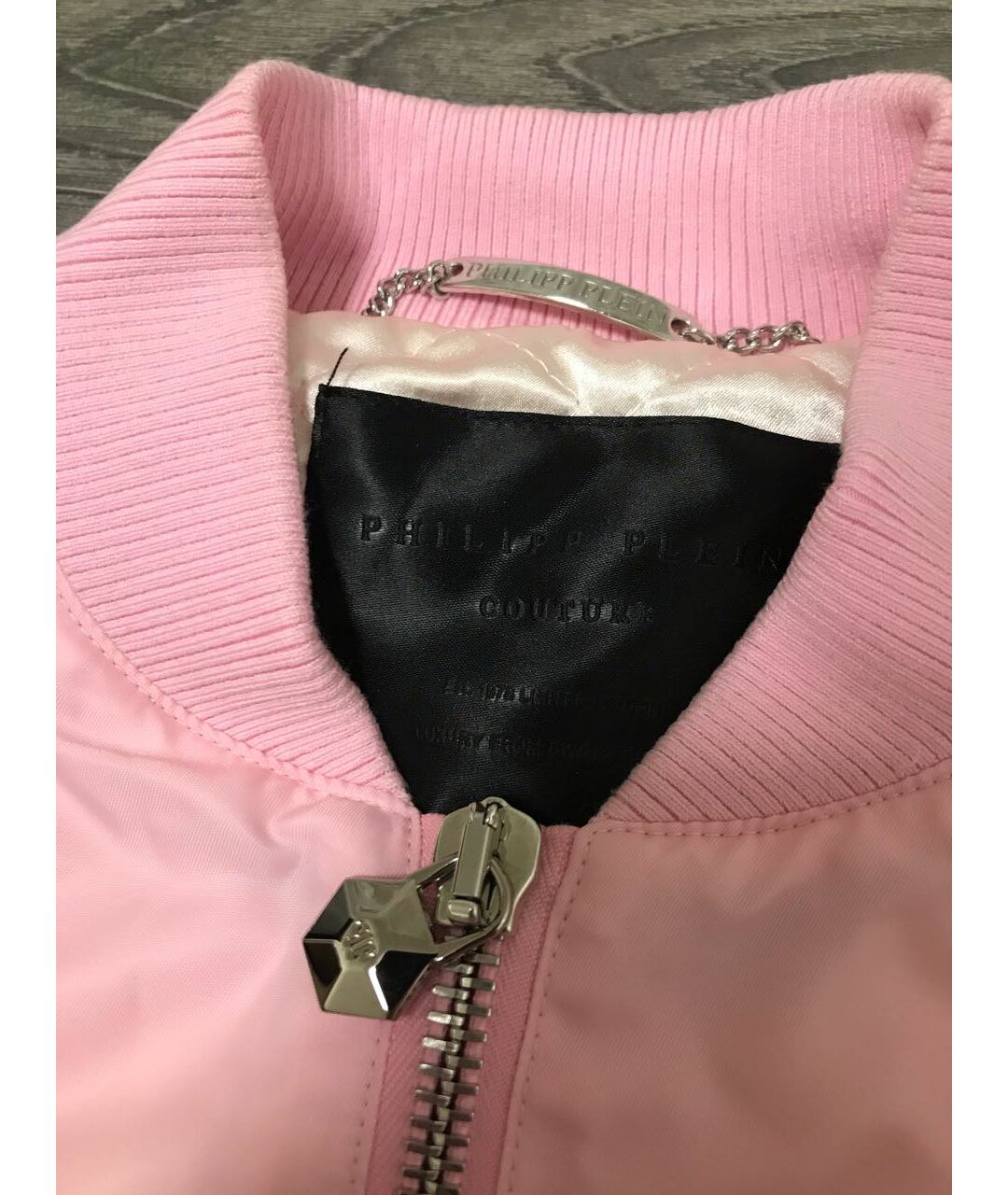 PHILIPP PLEIN Розовая хлопко-эластановая куртка, фото 4