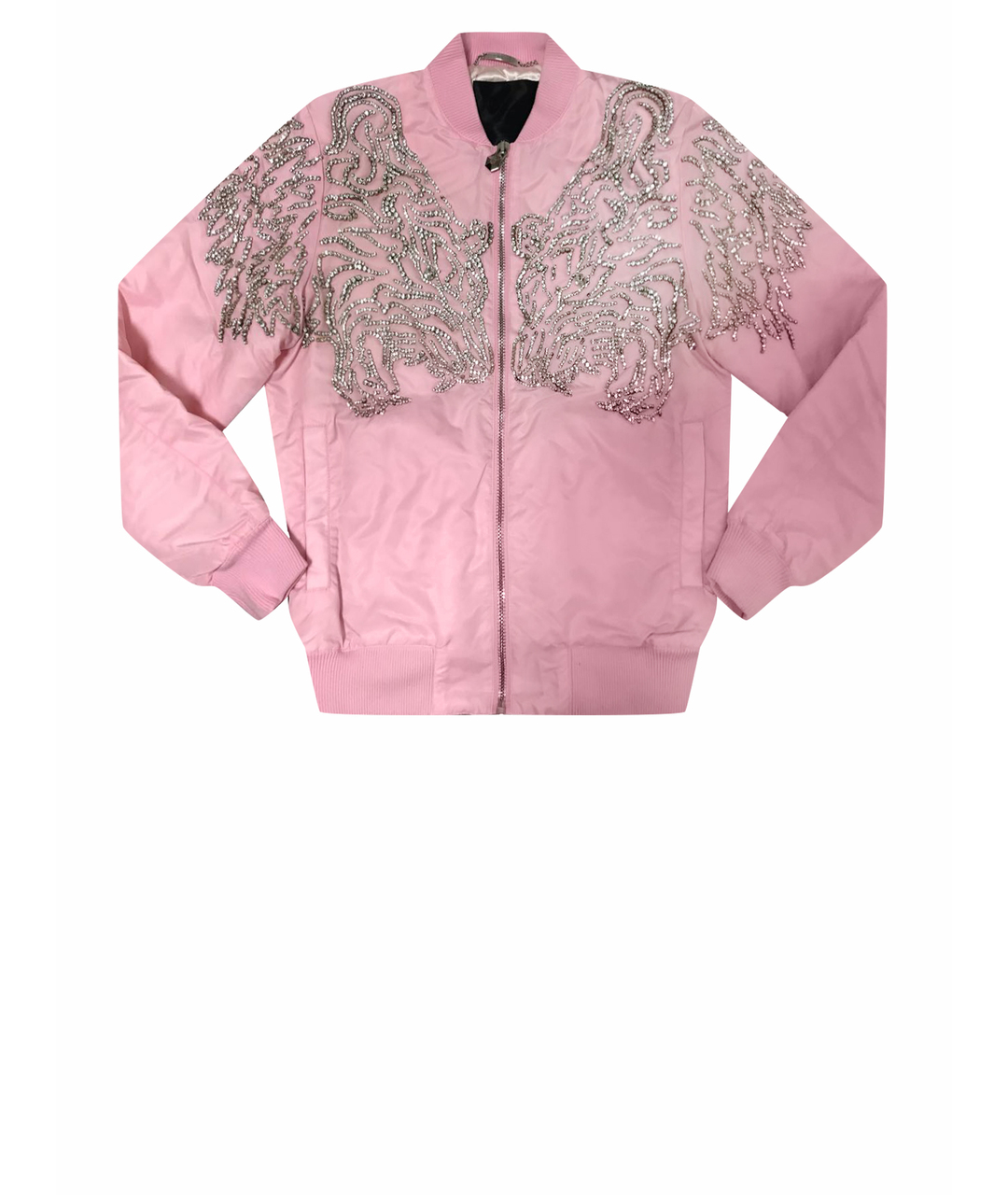 PHILIPP PLEIN Розовая хлопко-эластановая куртка, фото 1