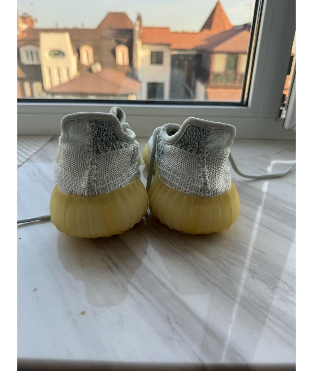 ADIDAS YEEZY Голубые текстильные кроссовки, фото 4