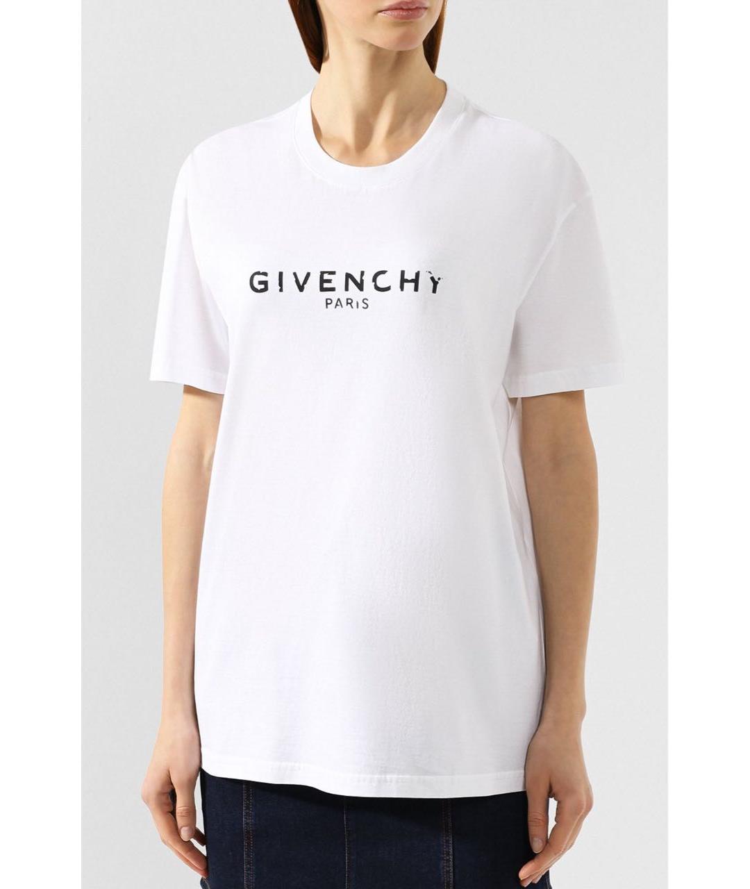 GIVENCHY Белая хлопковая футболка, фото 7