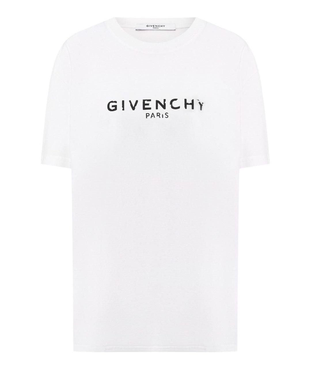 GIVENCHY Белая хлопковая футболка, фото 1