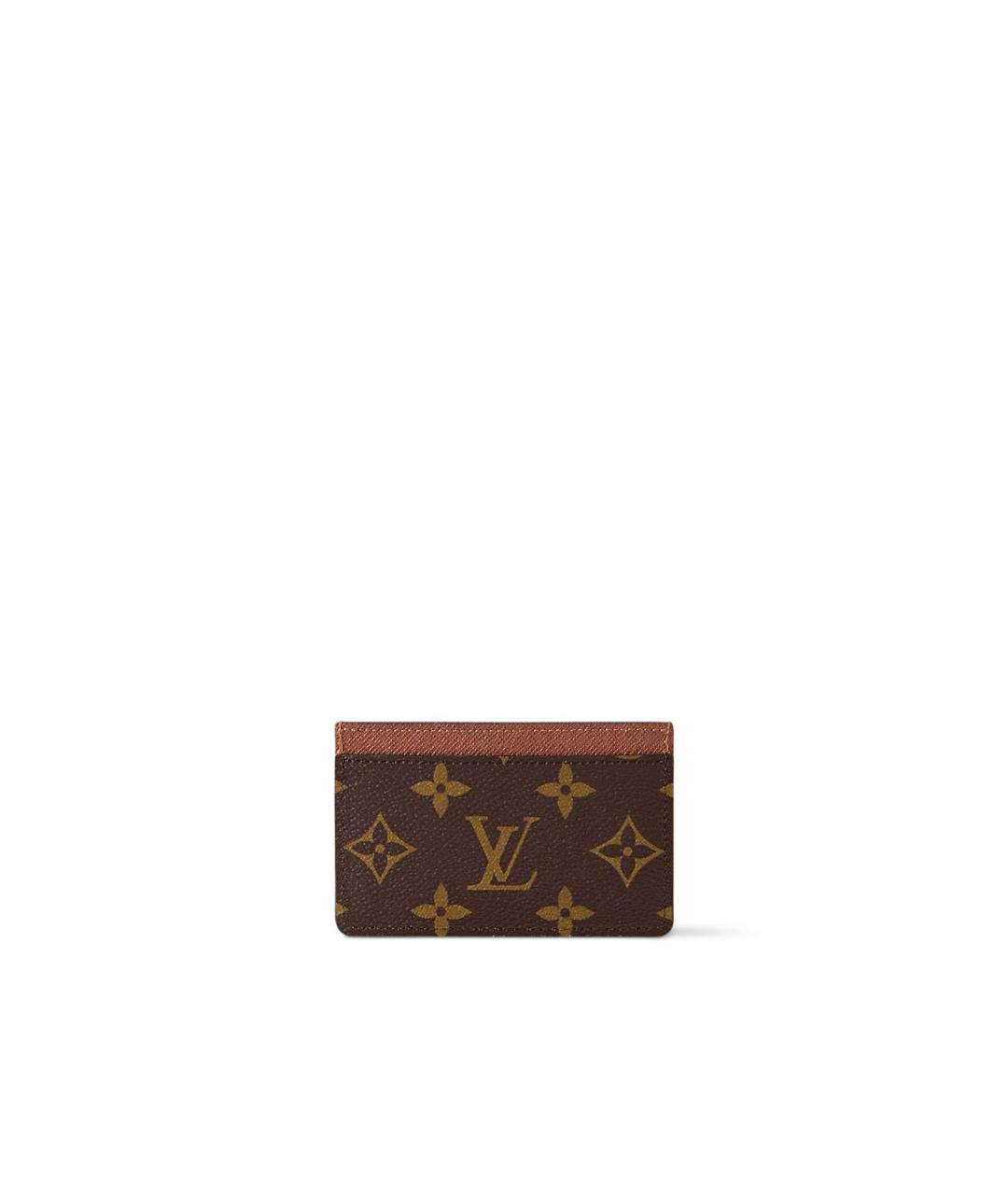 LOUIS VUITTON Коричневый кардхолдер, фото 1