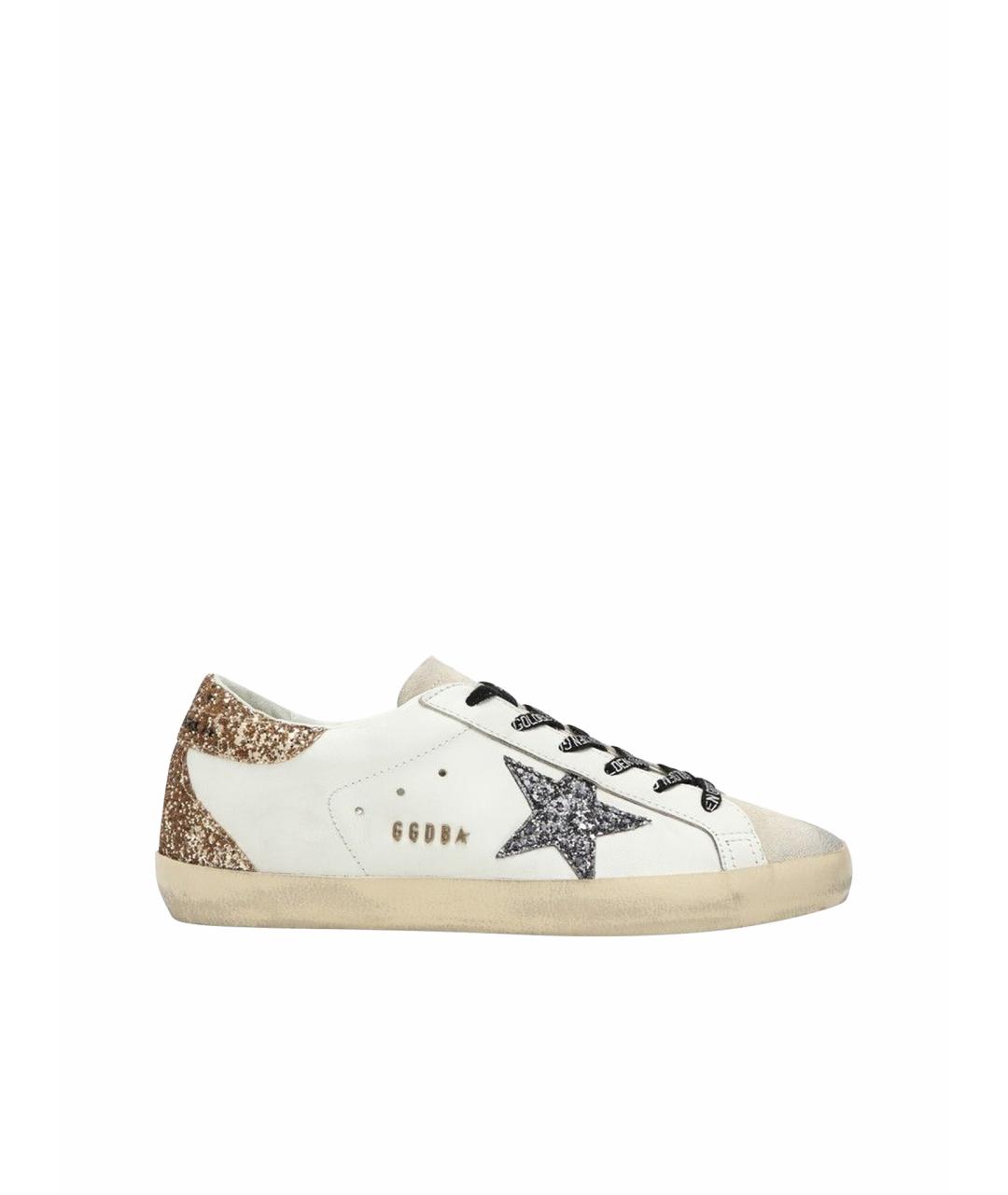 GOLDEN GOOSE DELUXE BRAND Белые кожаные кеды, фото 1