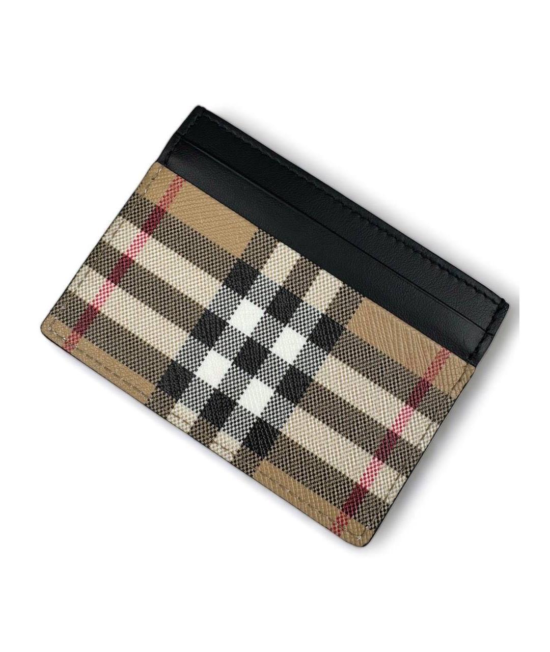 BURBERRY Коричневый кожаный кардхолдер, фото 3