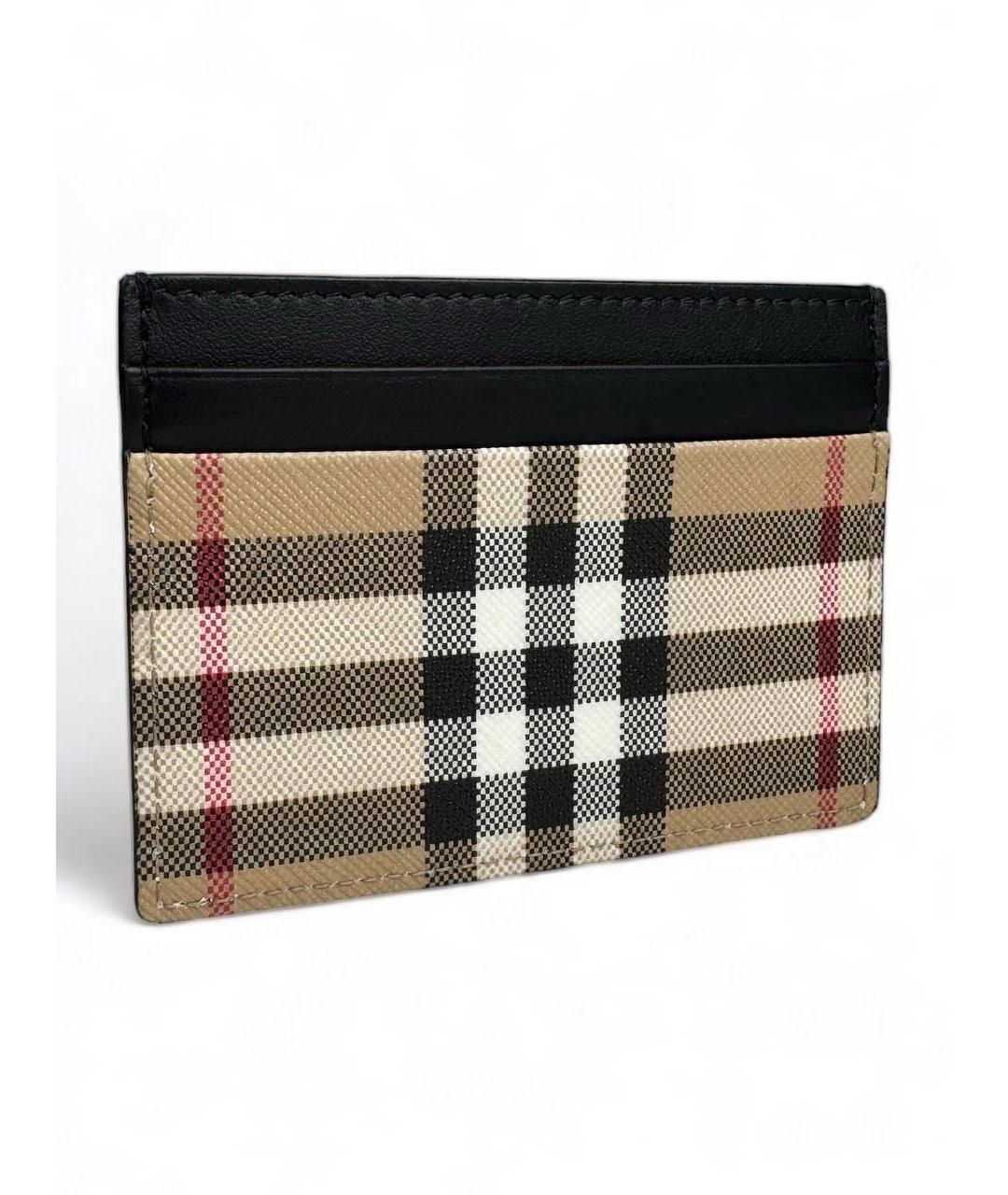 BURBERRY Коричневый кожаный кардхолдер, фото 2