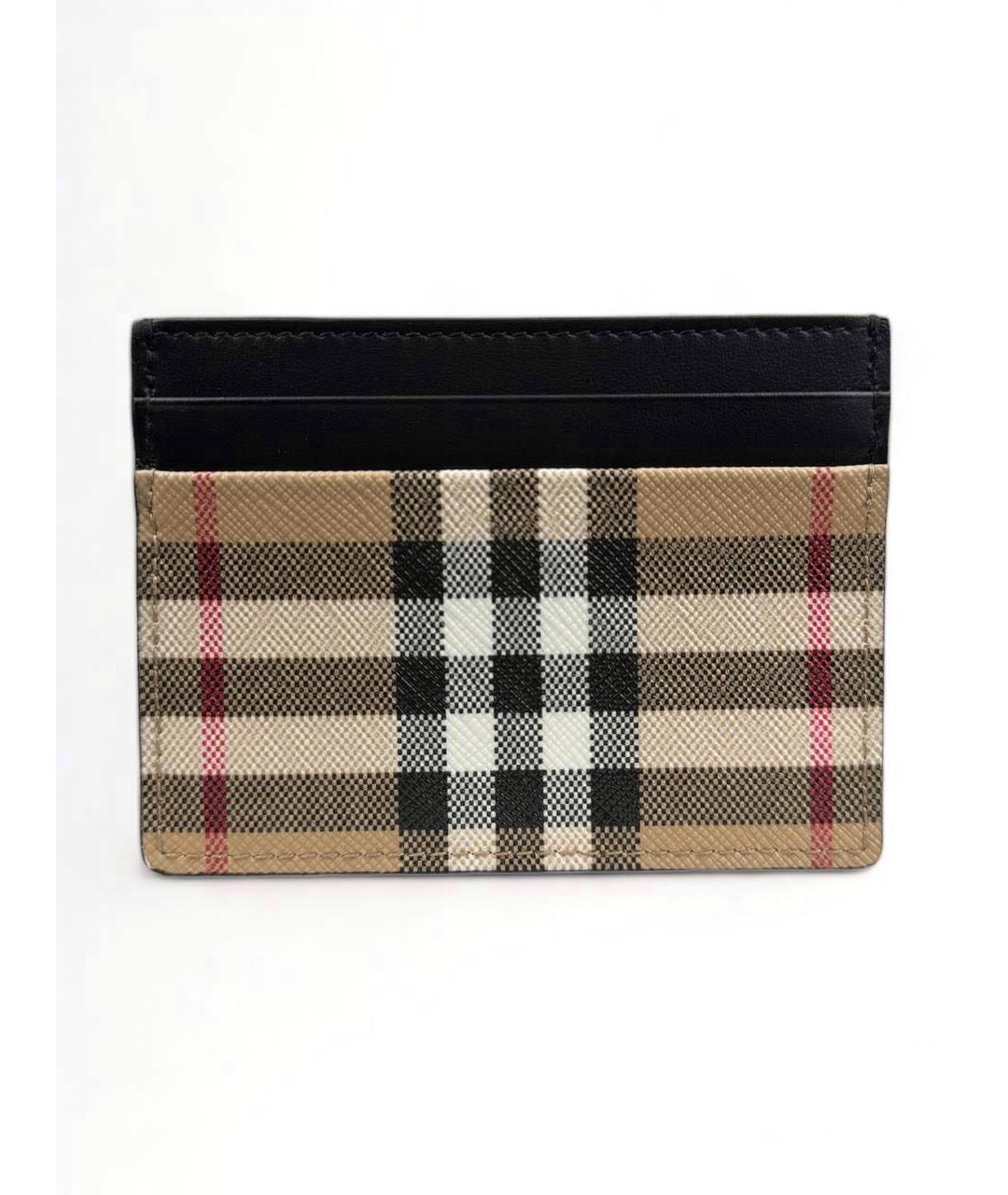 BURBERRY Коричневый кожаный кардхолдер, фото 5