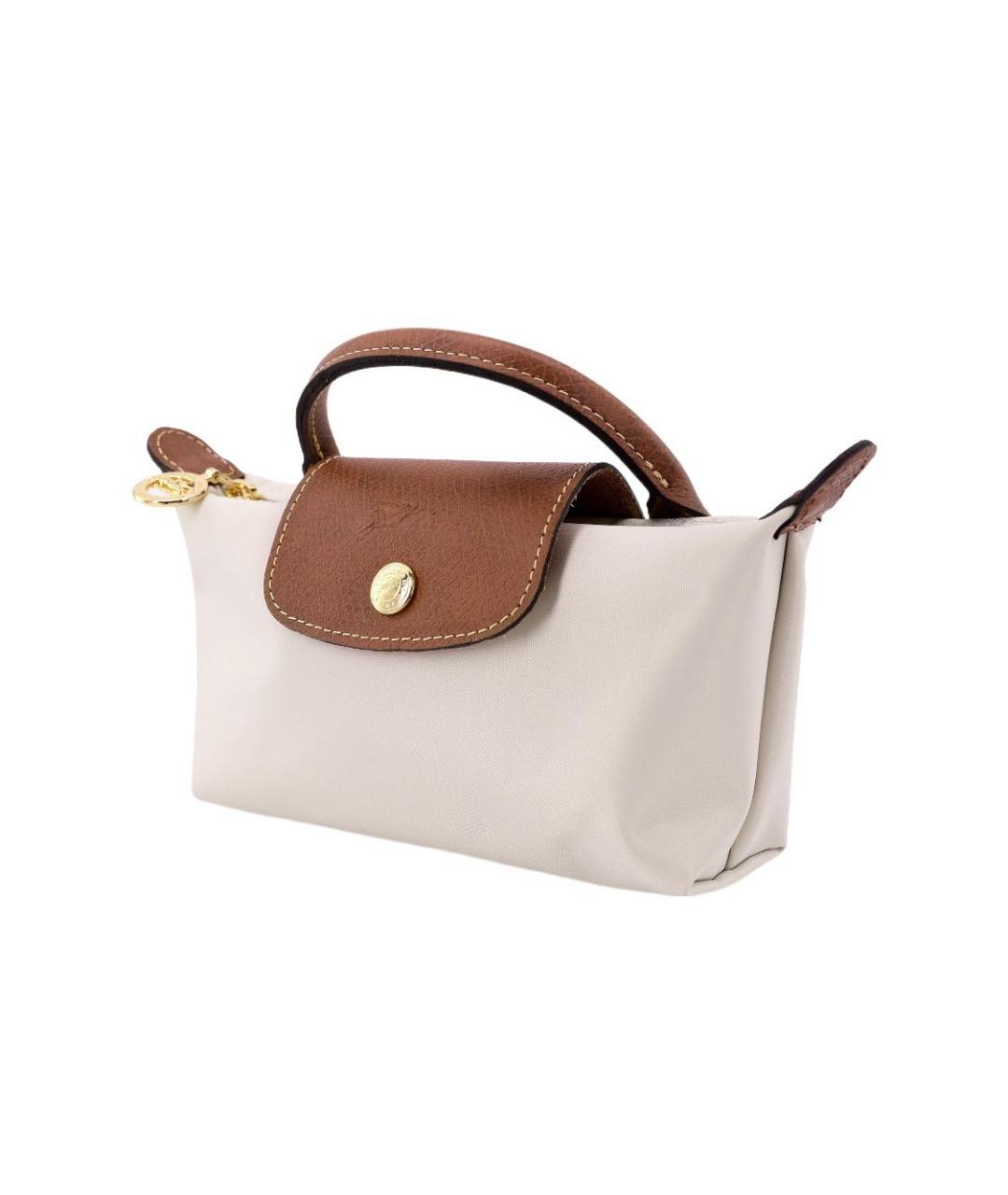 LONGCHAMP Белая сумка с короткими ручками, фото 2