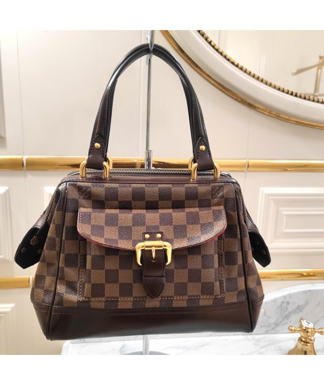 LOUIS VUITTON Коричневая сумка с короткими ручками, фото 9