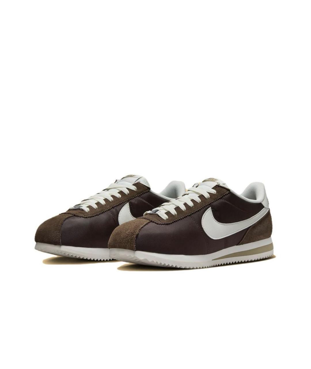 NIKE Коричневые замшевые кроссовки, фото 4