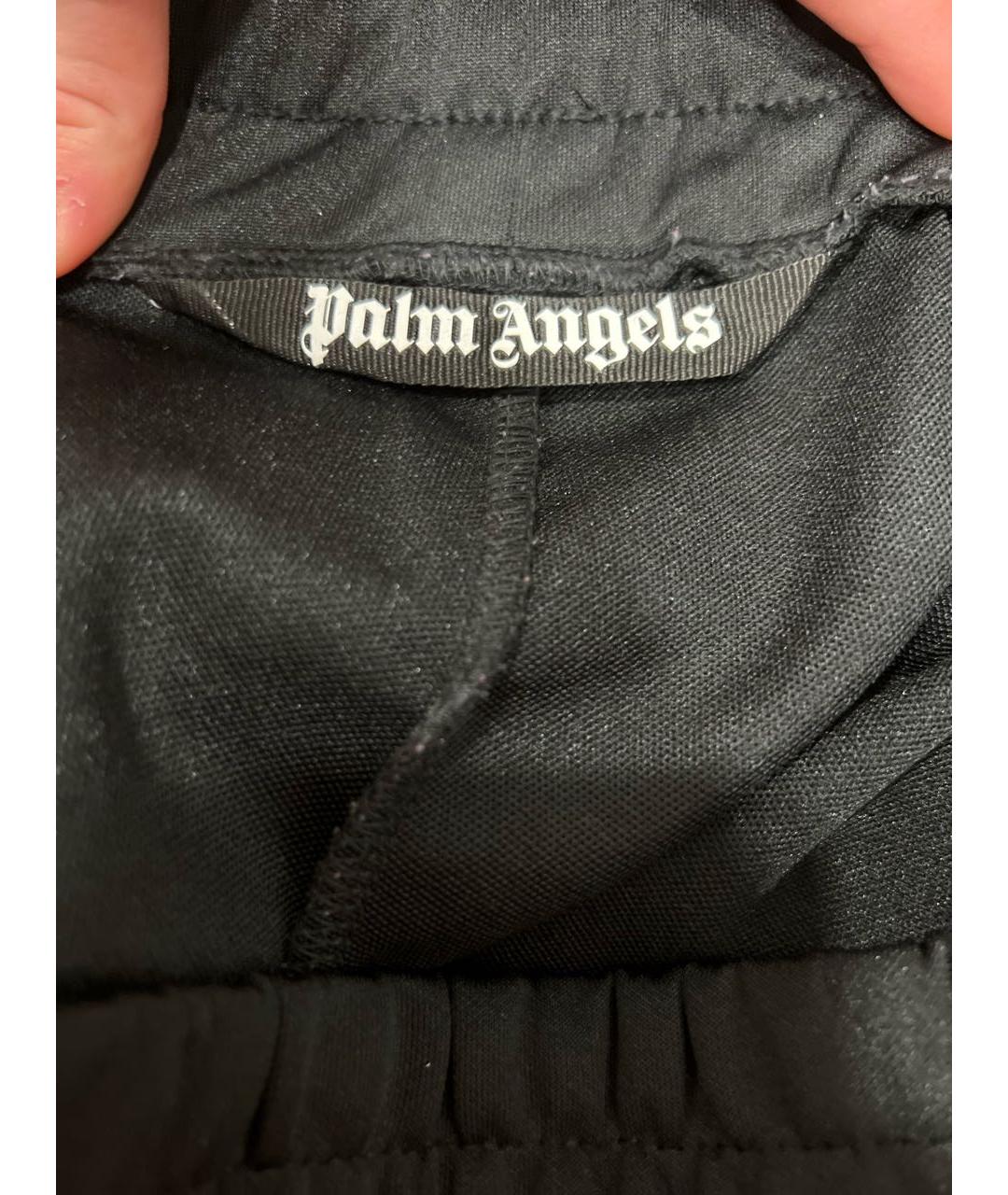 PALM ANGELS Черные хлопок-полиэтиленовые прямые джинсы, фото 5