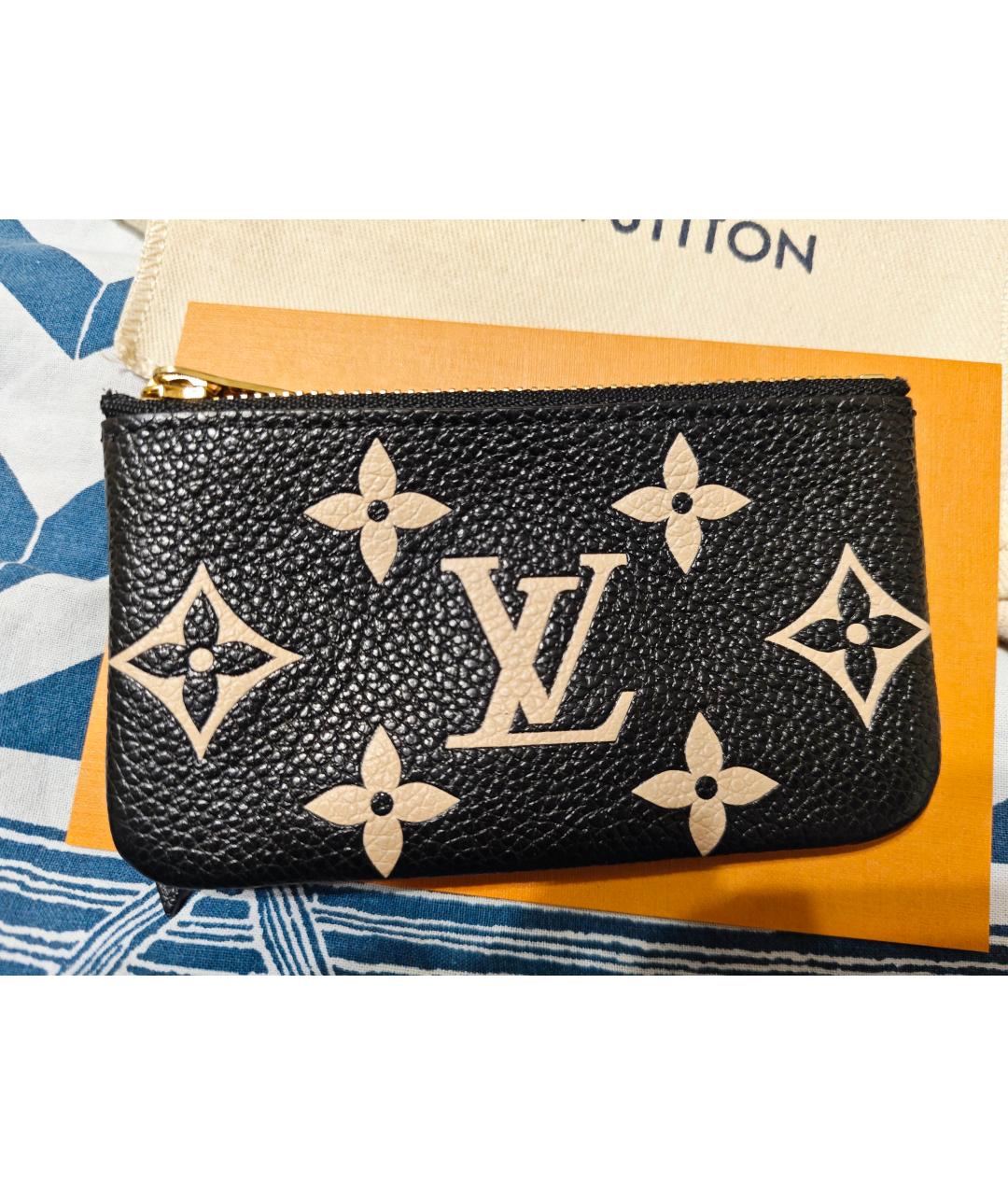 LOUIS VUITTON Черная ключница, фото 6