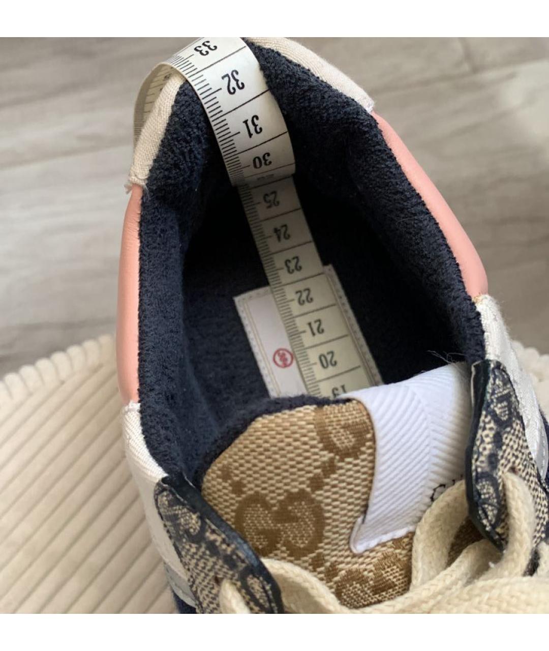 GUCCI Мульти текстильные кроссовки, фото 6