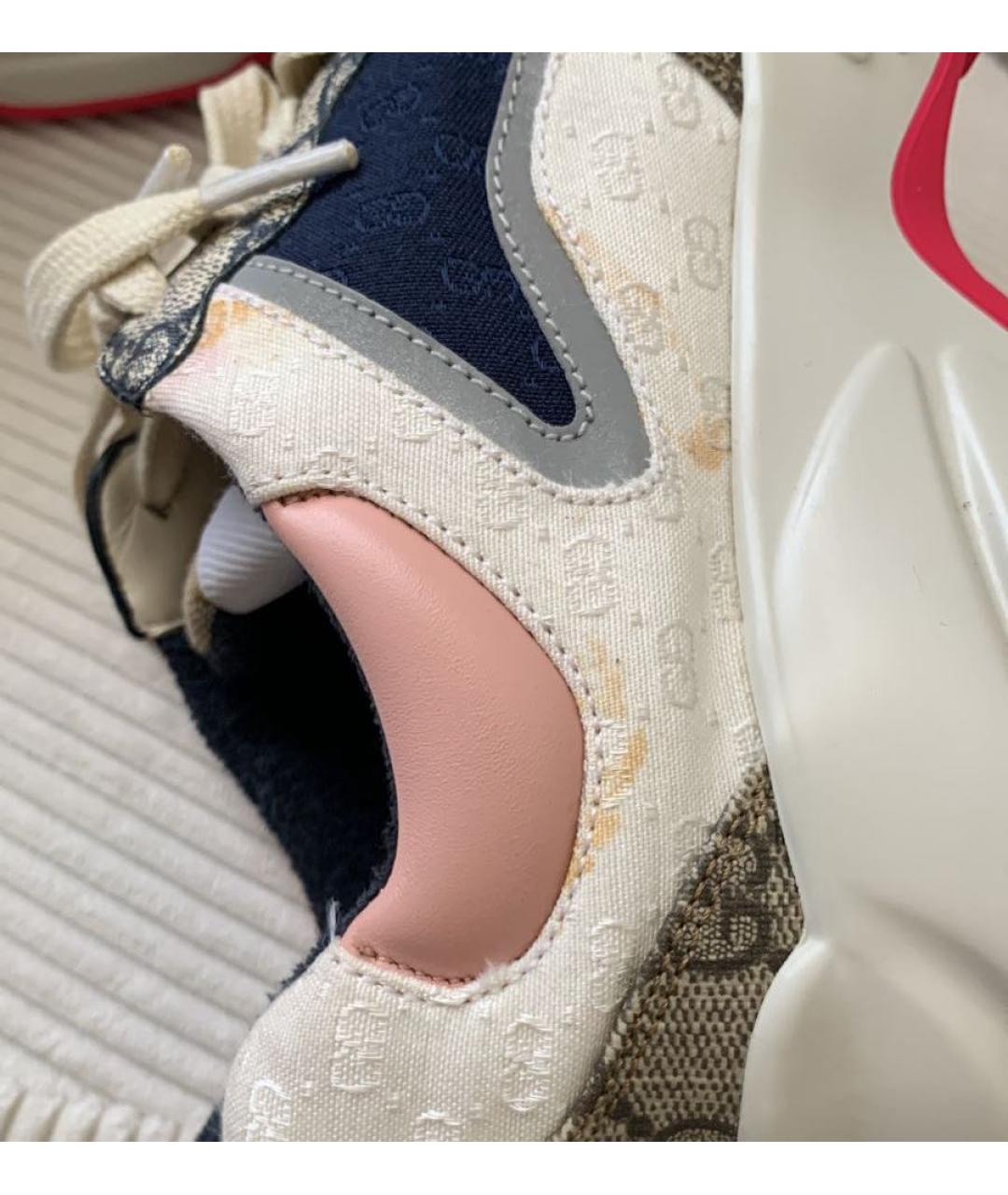 GUCCI Мульти текстильные кроссовки, фото 7