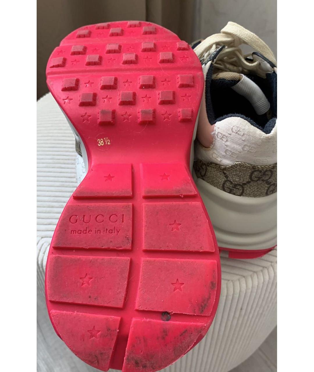 GUCCI Мульти текстильные кроссовки, фото 5