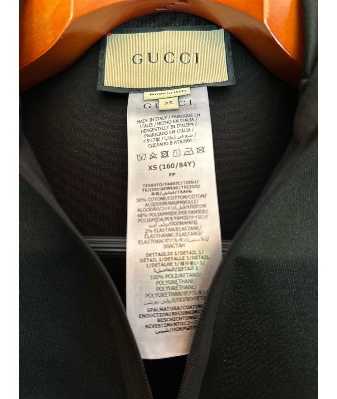 GUCCI Черная спортивная куртка, фото 2