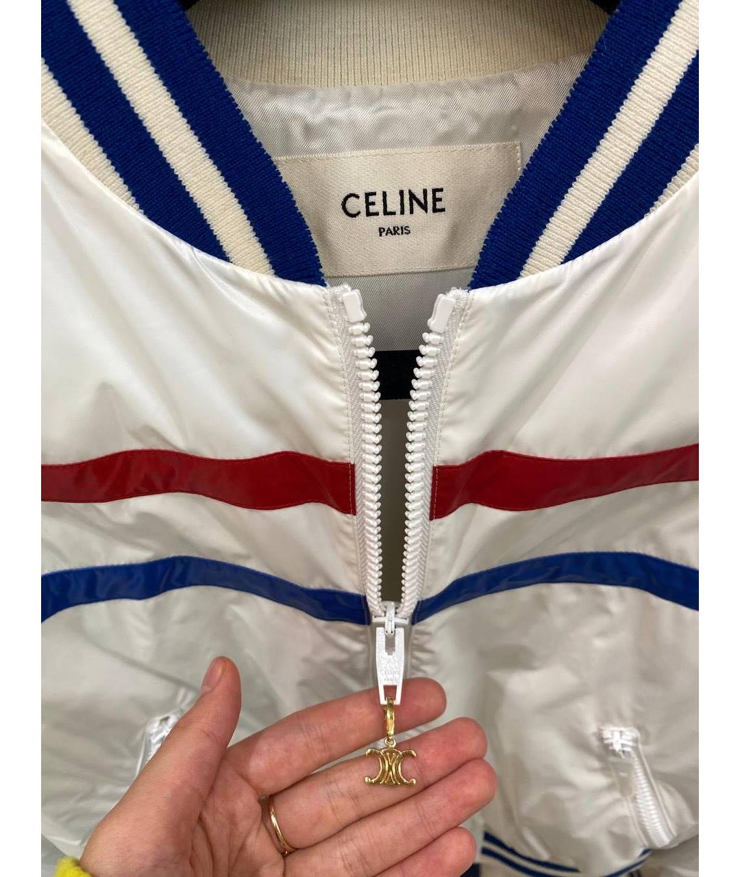 CELINE Белая полиамидовая куртка, фото 6
