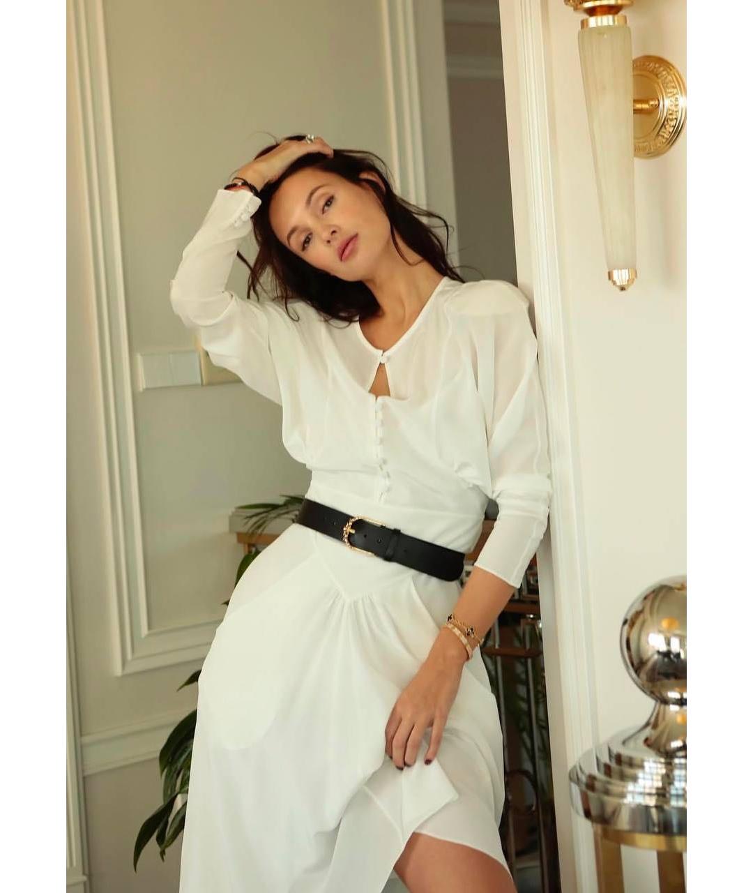 ULYANA SERGEENKO Черный кожаный ремень, фото 7